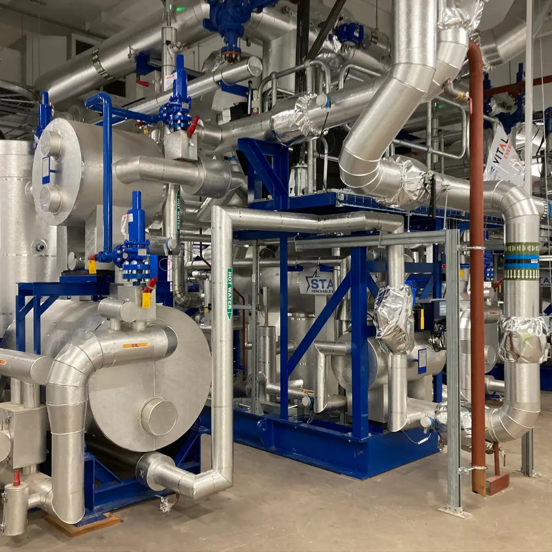 Systèmes de thermopompes installés dans un environnement industriel