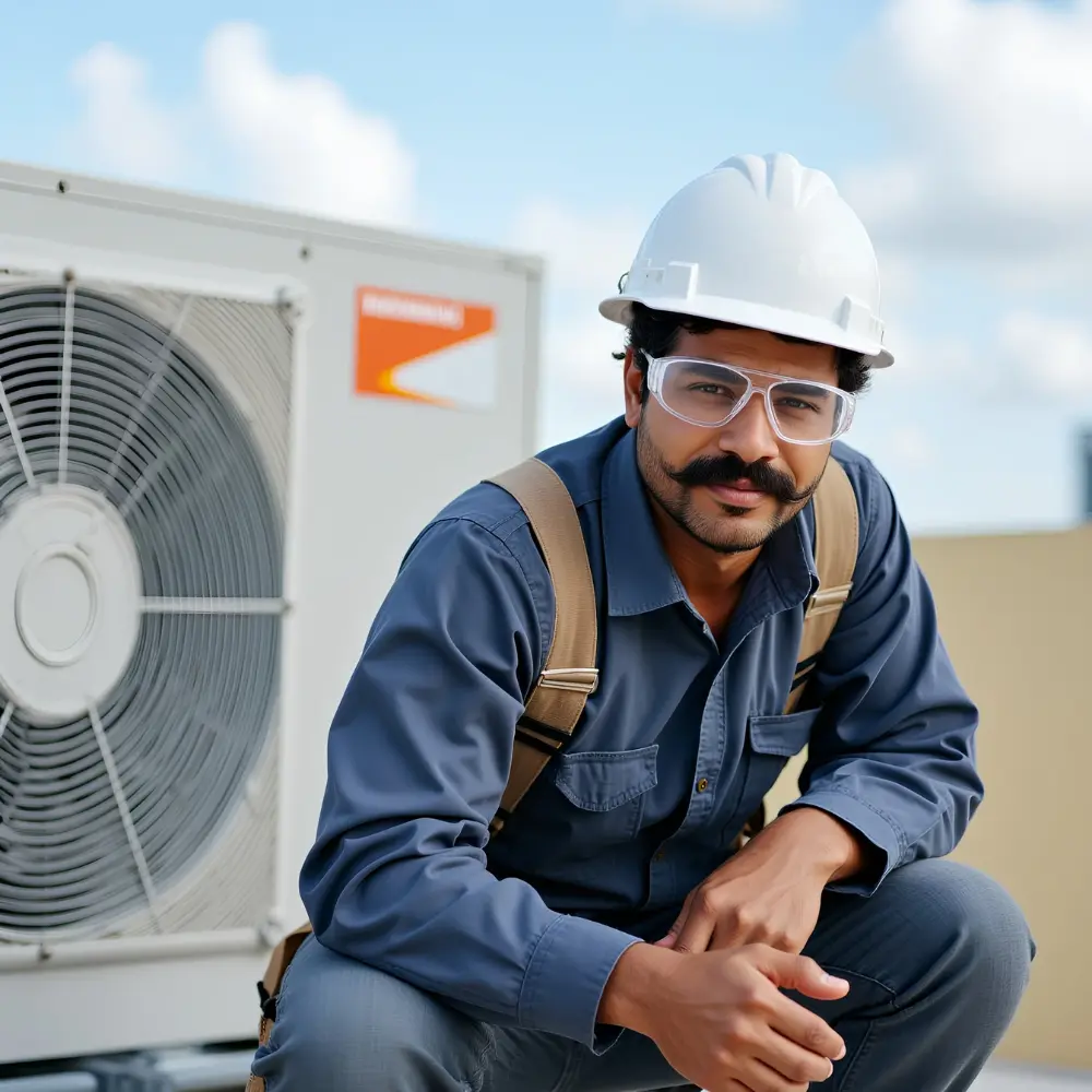 Technicien spécialiste de Thermopompe Québec installant un système de thermopompe à Ville de Québec